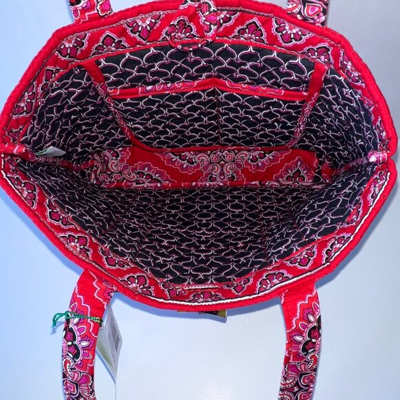 Vera Bradley Small Tic Tack Tote Toggle Frankly Scarlet Bag, with Tags! - Picture 11 of 14